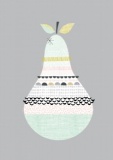 Paper Moon Patterned Pear Print